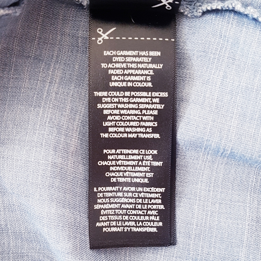 BUFFALO Blue Faded Front Button Denim Shirt - Picture 9 of 10
